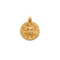 18K Gold Pendant of Indian Goddess Charm Pendant