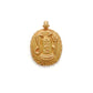 18k Solid Yellow Gold Indian Gold Shiva Charm Pendant