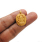 18k Solid Yellow Gold Indian Gold Shiva Charm Pendant