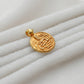 Divine Grace 18K Gold Charm Pendant of Indian Goddess