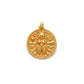 18K Yellow Gold Durga Pendant DIY Religious Jewelry