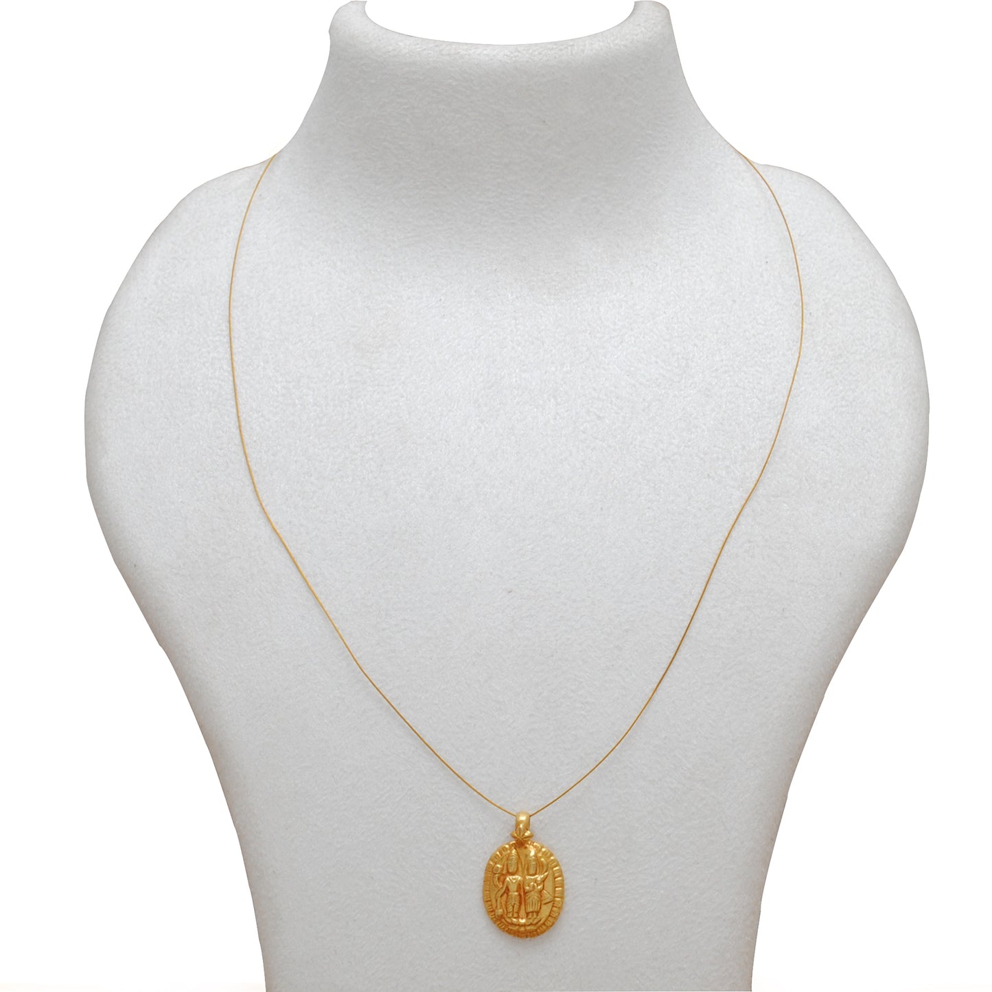 18k Solid Yellow Gold Indian God Charm Pendant