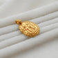 18k Solid Yellow Gold Indian God Charm Pendant