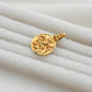 18k Solid Yellow Gold Laxmi Goddess Charm Pendant