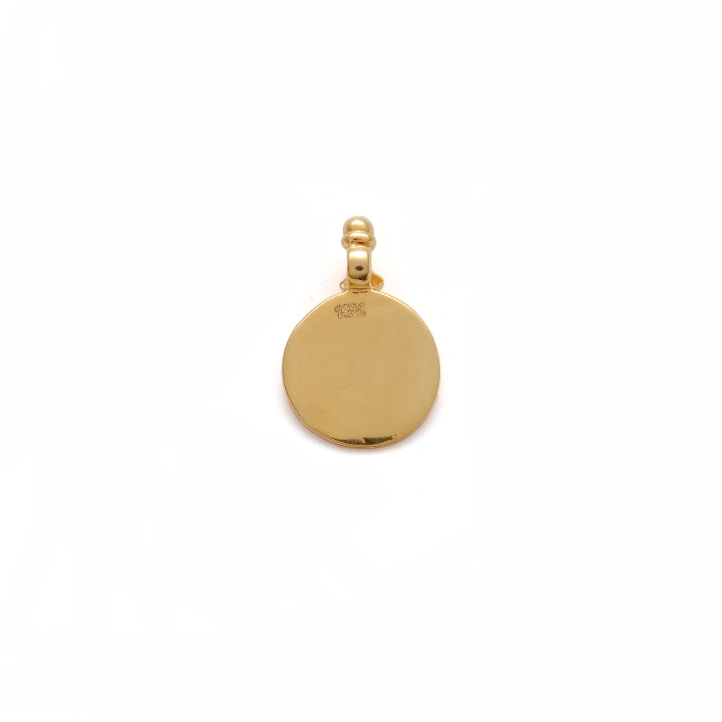 18k Solid Yellow Gold Indian Religion Charm Pendant