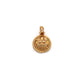 18k Solid Yellow Gold Indian Goddess Charm Pendant