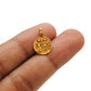 18k Gold Religious Charm Pendant