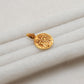 18k Gold Religious Charm Pendant
