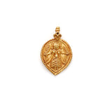 Religious Charm 18k Gold Pendant of Indian Goddess