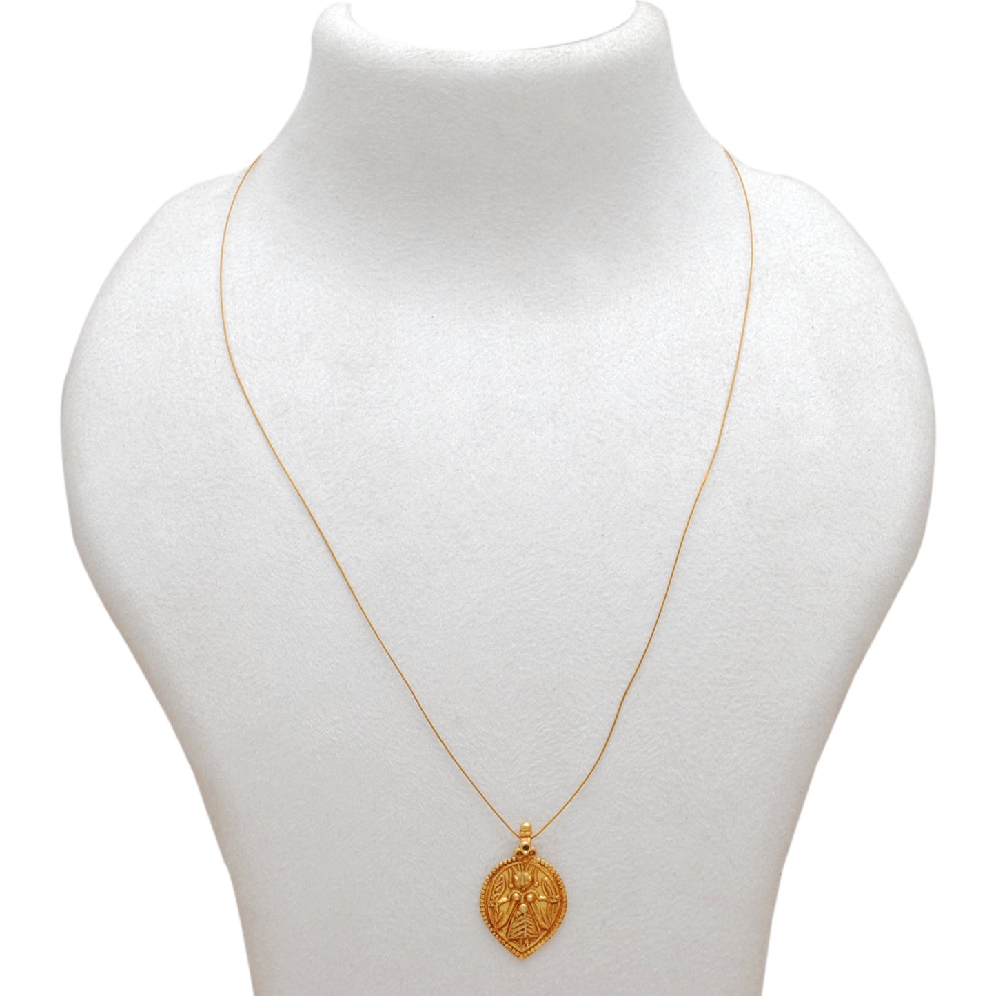 Religious Charm 18k Gold Pendant of Indian Goddess