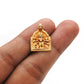 18K Gold Durga Indian Goddess Charm Pendant