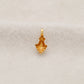 18K Solid Yellow Gold Fancy Charm 11x5mm