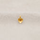 18k Solid Gold Heart Charm Pendant