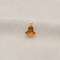 18k Solid Yellow Gold Antique Bail Charm Pendant 9x6mm
