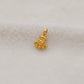18k Solid Yellow Gold Antique Bail Charm Pendant 9x6mm