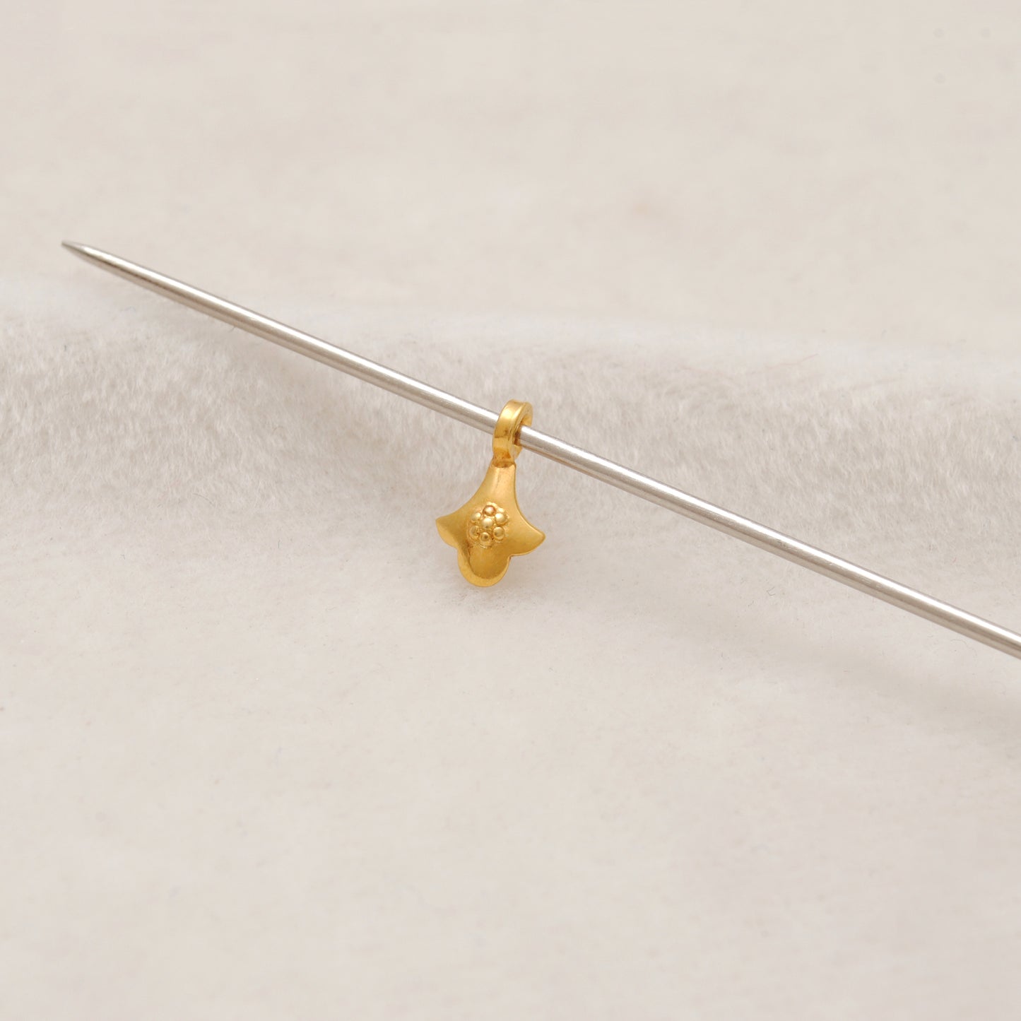 18K Solid Yellow Gold Fancy Charm Jewelry Supplies