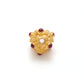 18 Carat Gold Ruby Vintage Ball Spacer Beads-11 mm