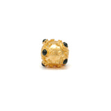 18 Carat Gold Emerald Beads-10 MM