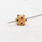 18 Carat Gold Ruby Ball Spacer Beads 9mm