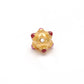 18KTT Gold Gemstone Ball Beads-10X9 mm