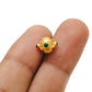 18 Carat Gold Emerald Fancy Round Beads 7.5mm