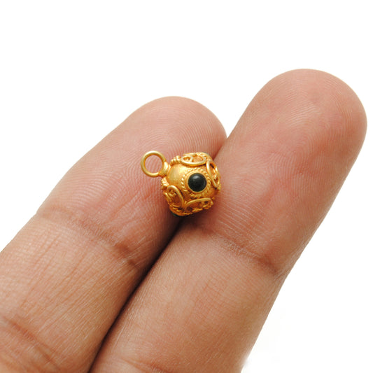 8mm 18k Gold Beads Spacer DIY Craft - view 3