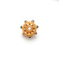 18KTT Gold Round Spacer Beads 10x9mm