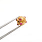 18K Solid Yellow Gold Stone Studded Round Beads 9mm