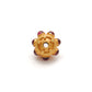 18KTT Gold Ruby Round Spacer Beads 9mm