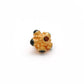 18 Karat Gold Stone Studded Wheel Spacer Beads 7mm