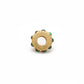 18KTT Gold Stone Studded Wheel Beads-11X4 mm