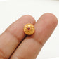 18 Carat Gold Fancy Rondelle DIY Beads With Red Stones