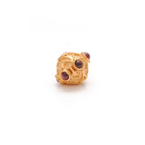 18K Gold Gemstone Rondelle Beads Jewelry Supplies 8.5mm