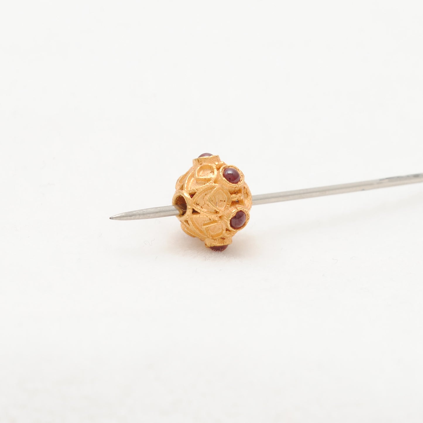 18K Gold Gemstone Rondelle Beads Jewelry Supplies 8.5mm