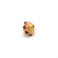 18K Gold Stones Studded Rondelle Beads