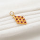18k Yellow Gold Marquise Style Pendant With Stone Jewelry