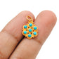 Antique Style 18k Yellow Gold Pendant With Stone