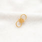 18KT Gold Gem Studded S Jewelry Clasp 18mm