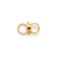 18KT Gold Antique Gem S-Clasp Jewelry Findings 16mm