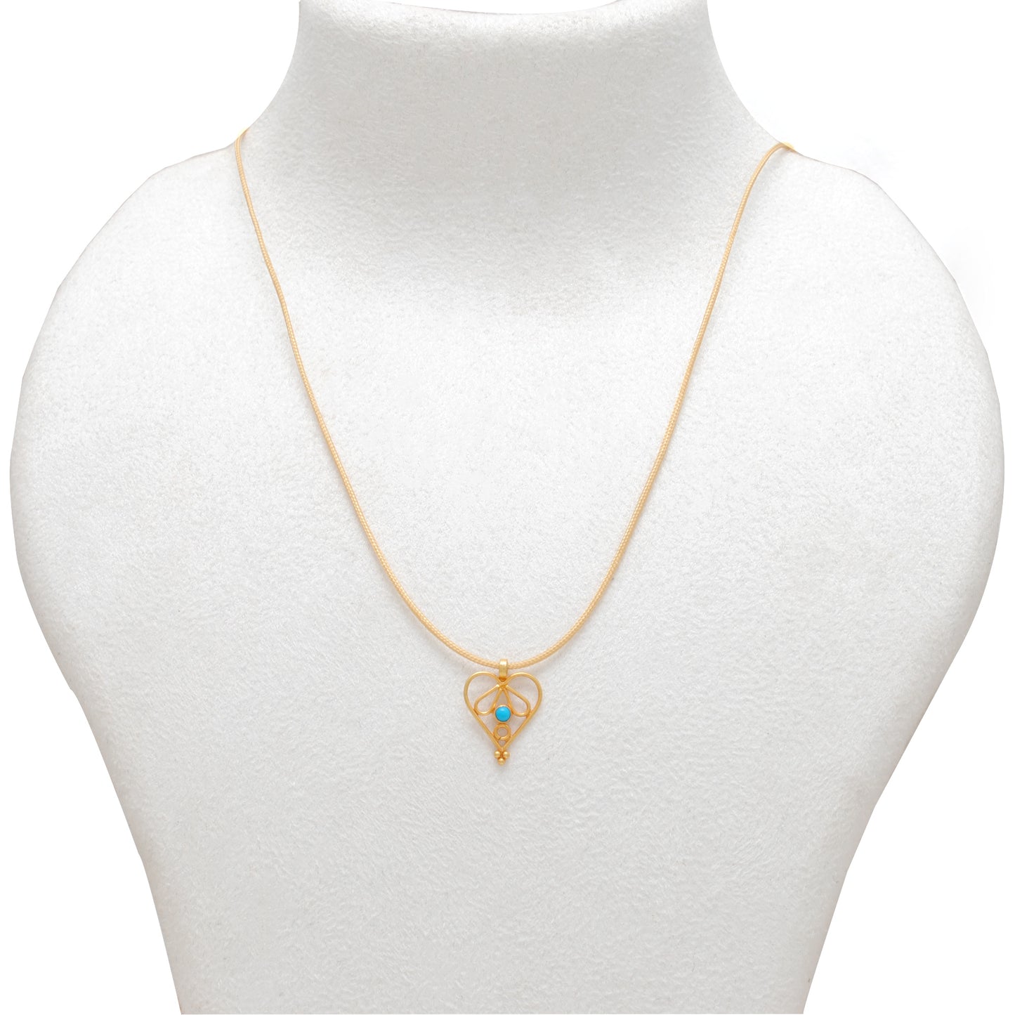 Love Heart Charm 18k Gold Pendant