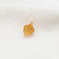 18K Solid Yellow Gold Stone Studded Women Charm Pendant