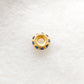 4mm 14k Gold Pave Blue Sapphire Wheel Spacer