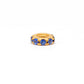 4mm 14k Gold Pave Blue Sapphire Wheel Spacer