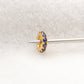 Blue Sapphire 14k Gold Wheel Spacer Finding 5mm