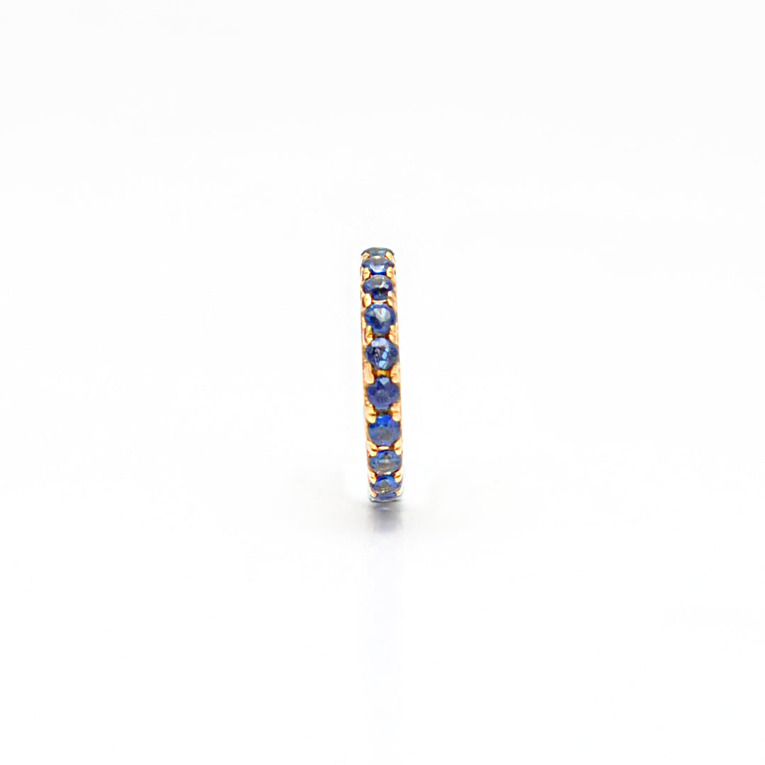 8MM 14k Gold Blue Sapphire Wheel Spacer Findings
