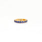 8MM 14k Gold Blue Sapphire Wheel Spacer Findings