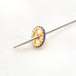8MM 14k Gold Blue Sapphire Wheel Spacer Findings
