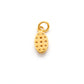 14k Solid Yellow Gold White Diamond Minimal Charm