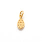 14k Solid Yellow Gold White Diamond Charm Pendant 6x4mm