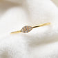14k Solid Yellow Gold Natural Diamond Minimalist Wedding Ring